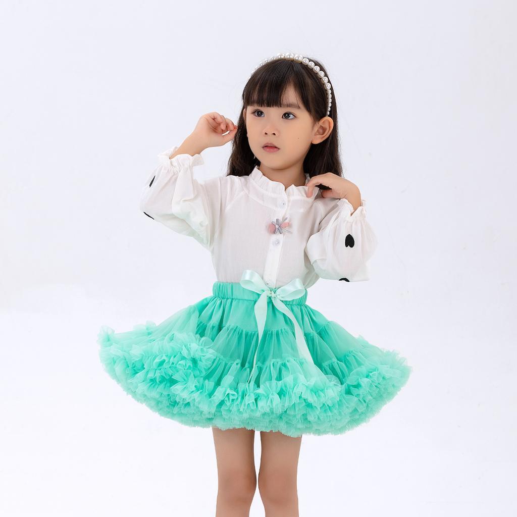 Girls Tulle Skirt Baby Children Tutu Pettiskirt Skirt Kids Fluffy Ballet Skirt Party Princess Girl Clothes