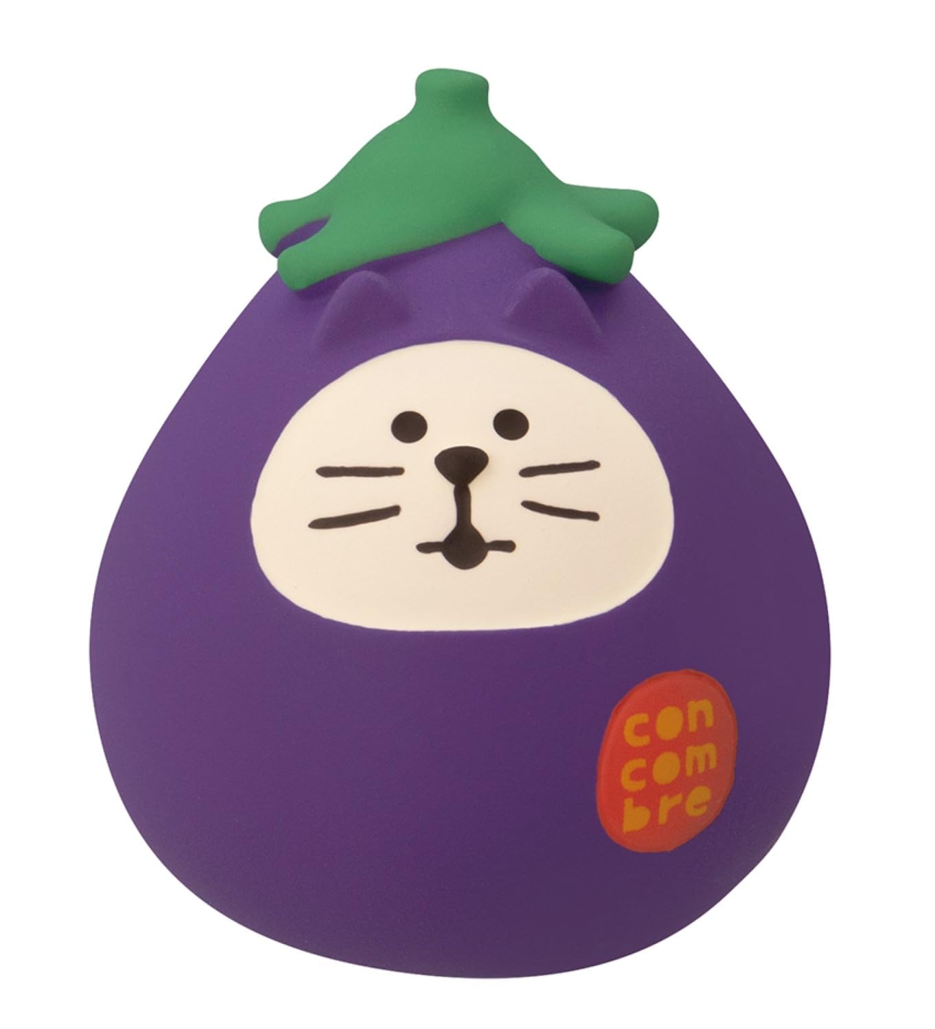 

Decor Corporation concombre Vegetable Cat Daruma Eggplant Size Approx. W3 H3.8 ZCB-29834