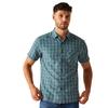 Regatta Mens Mindano IX Checked Short-Sleeved Shirt