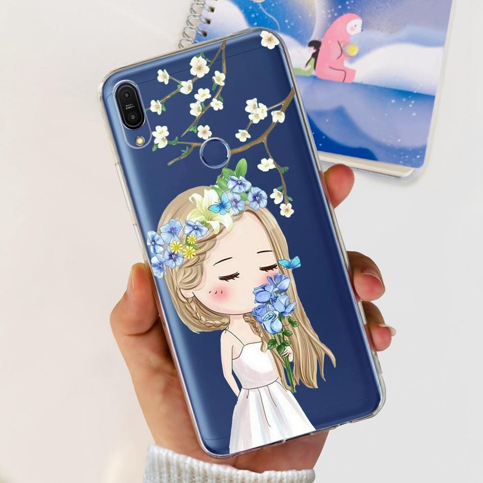 5.99" Case For Asus Zenfone Max Pro (M1) ZB601KL ZB602K Cover X00TDB Fashion Pattern Clear Soft Silicone Fundas Phone Back Cover