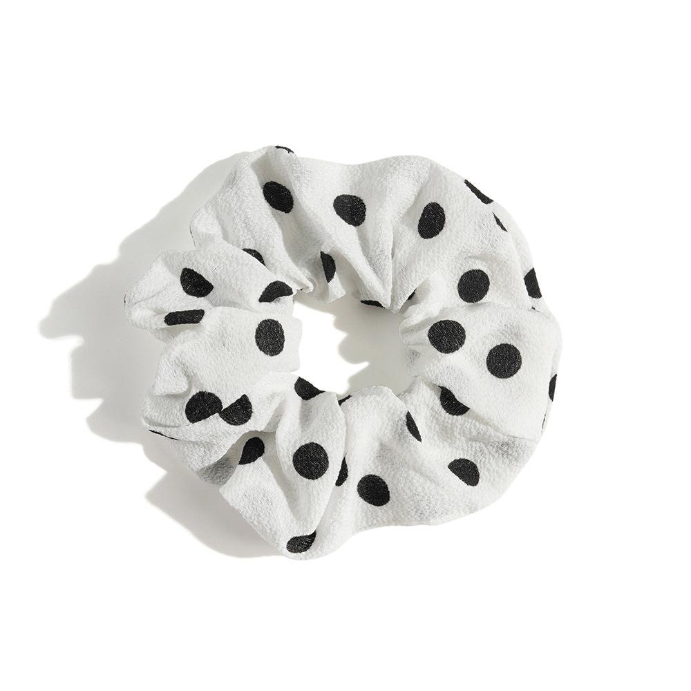 Leopard Print Hair Band Bohemian Large Intestine Band Small Fresh Commuter Rubber Band Flower Print Head Band Head Rope