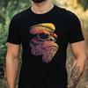 T-Shirt Herren Bigfoot mit Sonnenbrille Motiv Baumwolle Größe XS bis 5XL