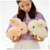 LIFKOME Fluffy Plush Rabbit Stuffed Animal Toy for and Pink Pillow, Birthdays, Celebrations, Christmas, 20cm,