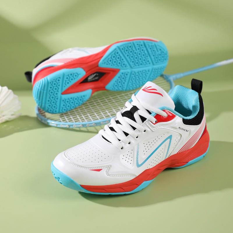 Unisex Badminton Shoes Men Women Lightweight Breathable Training Sneakers With Non-Slip Rubber Sole