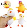 Duck Toy with Hat Cartoon Stress Relief Toy, Squeezable Fidget Soft Sensory Stretch for Hand Exercise Relaxation