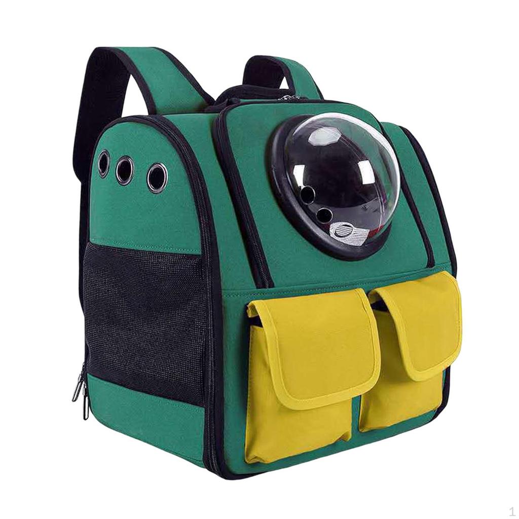 Cat Carrier Backpack Small Dog Space Capsule Knapsack Pet Travel Waterproof Breathable