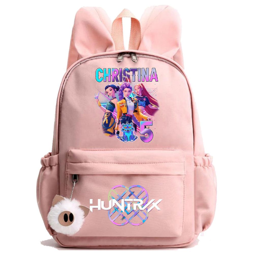 Anime Cartoon K-Pop Demon Hunters Printed Backpack for Teenger Children Student Schoolbag Girl Kid Gift Women Large Capacity Waterproof Travel Bag