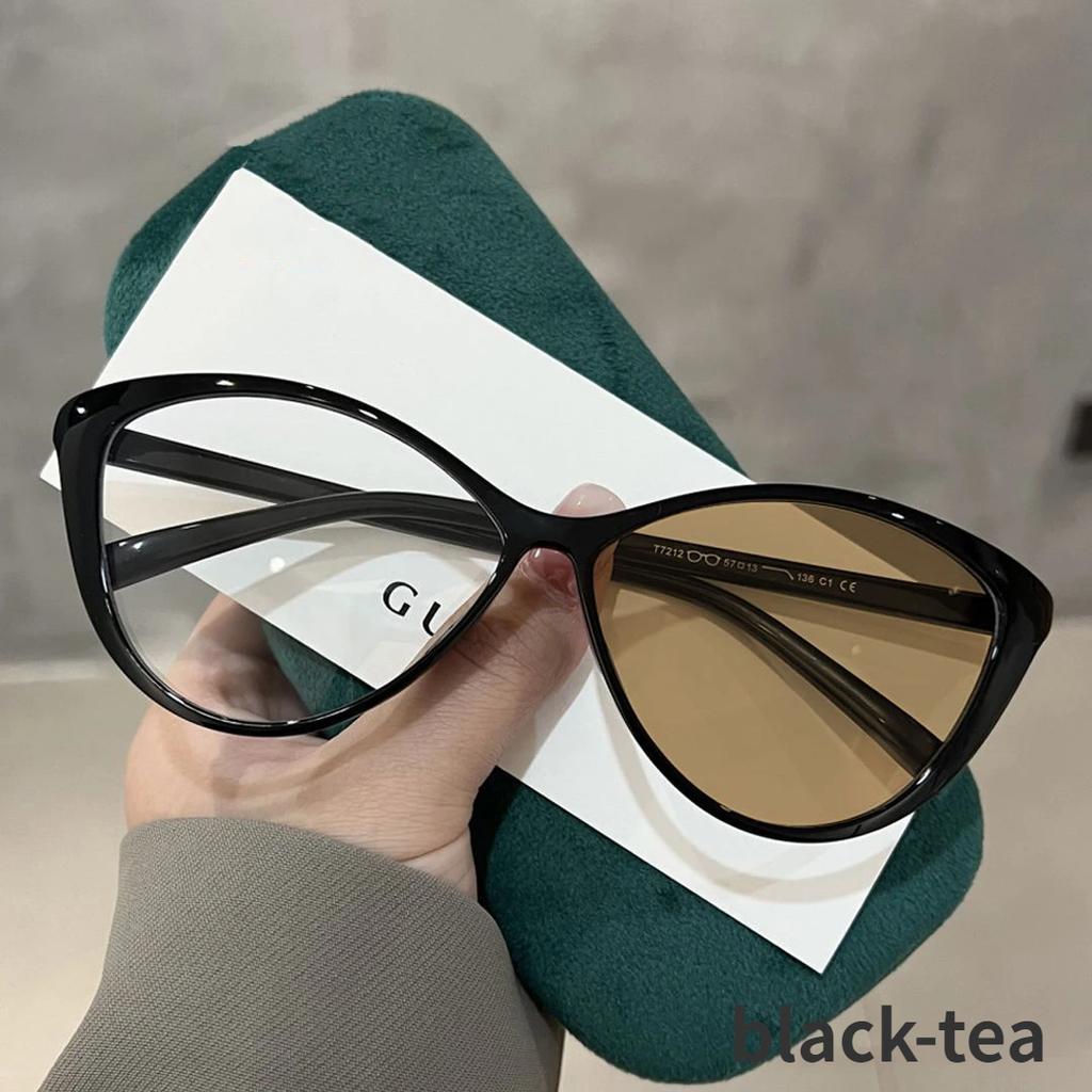 Trendy Cat Eye Photochromic Myopia Glasses Retro Oval Frame Color Changing Minus Diopter Eyewear Ultralight Near Sight Glasses
