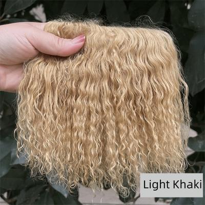 Cute Fur Sheepskin Wool Extensions Hair Row Curly Texture Lamb Fur Pelt DIY Wig Doll Wig Durable SD Blyth Wigs BJD Dolls