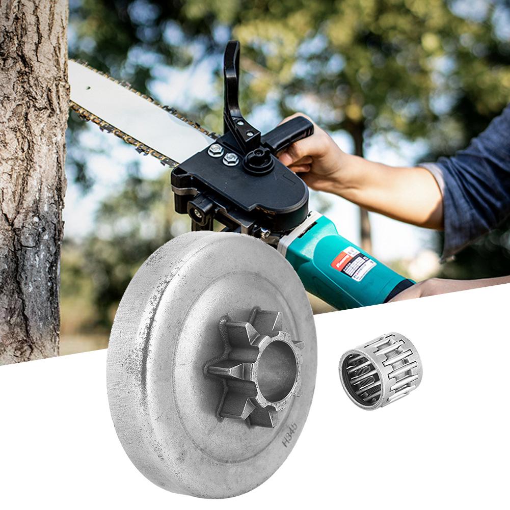 Clutch Drum Sprocket Stainless Steel 7 Teeth Fit for Husqvarna 340 345 350 445 450 Electric Saw