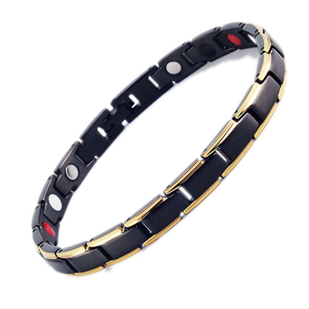 Women Men Sleep Aid Jewelry Treatment Health Care Hematite Detachable Bangle Magnetic Therapy Bracelet Energy Healing