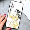 Princess Cartoon For Samsung Galaxy A73 A54 A52S A72 A71 A52 A51 A22 A32 A21S 4G 5G Silicone Soft Black Phone Case