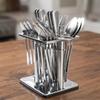 Stainless Steel Utensil Holder Space-Saving Cutlery Elegant for Kitchen
