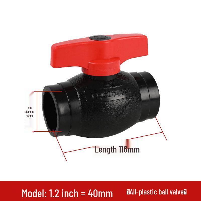 Large Flow PE Pipe Valve: Heat Fusion Ball Valve for Tap Water (20, 25, 32mm)