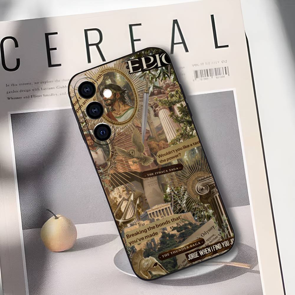 

E-Epic the Musical Black Soft Silicone Phone Case for Samsung Galaxy A73/A72/A71/A70/A53/A52/A51 - Music Theme Protective Cover Samsung a30 a20