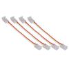 10Pcs LED Light Strip Connectors 3Pin 8mm Safe PC Strong Compatibility COB LED Strip Connectors for Home Party Office