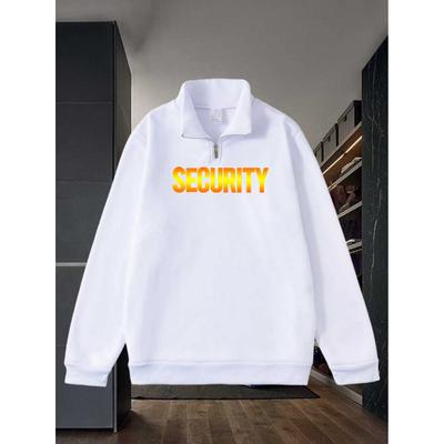 Men's Semi High Neck Zipper Sweatshirt, Spring and Autumn Fashion Pullover, New Warm and Cold Top