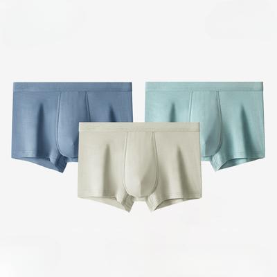 Modal Men's Underwear Boxer Shorts Antibacterial Crotch Mid-waist Seamless Breathable Boxer Shorts