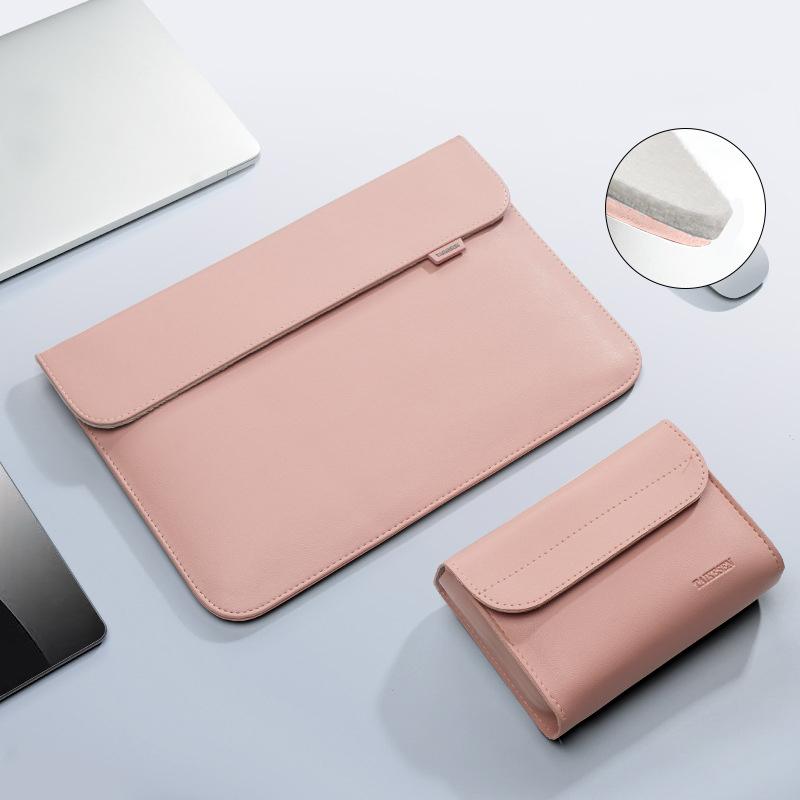 Pu Leather Laptop Bag Sleeve Bag Case For Macbook Air Pro 16 13 Notebook Cover For Xiaomi Huawei Dell HP ASUS 14 15.4 15.6 inch