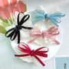 Lace Bow Hair Clip Women Sweet Versatile Duckbill Clip Fashion Simple Hair Accessories