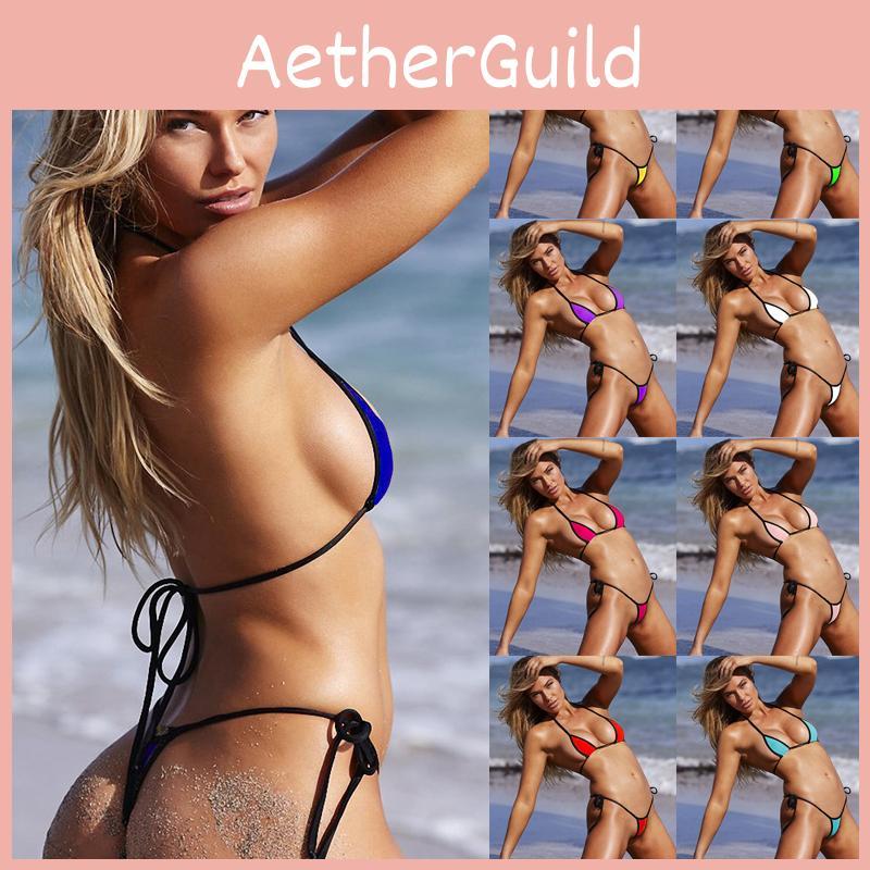 Women Bra Bikini Sets Micro Gstring Thong Lingerie Underwear Swimsuit Swimwear