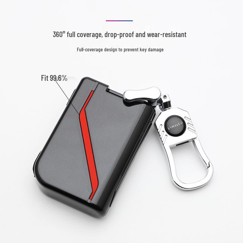 Lynk & Co Modische Schlüsselhülle: Stilvolle Autoschlüsseltasche mit Schnallendesign zur Schlüsselmodifikation und personalisierten Dekoration