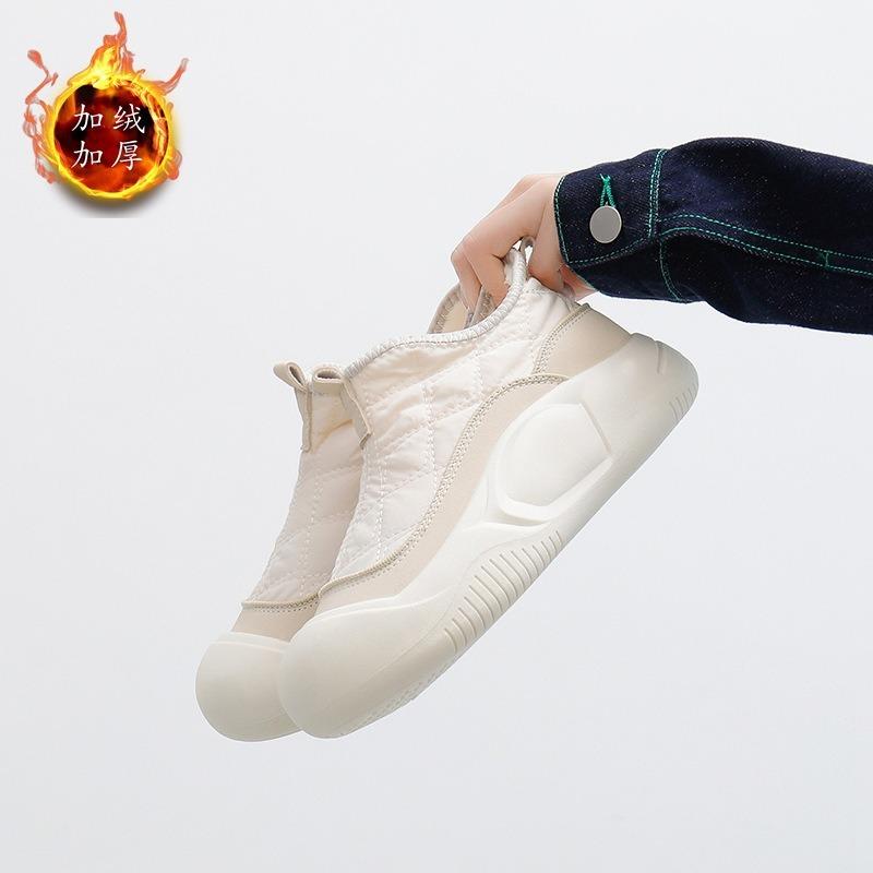 Women's shoes cotton shoes winter new velvet versatile female students tide warm thick-soled casual snow boots