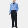 UNIQLO Jil Sander Collaboration Striped Button-Up Long Sleeve Shirt Men shirts Blue 478673-63