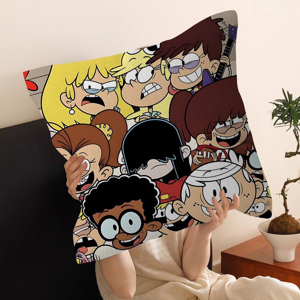 Cartoon The L-Loud H-Houses Cushion Cover Pillowcase Upholstery Sofa Throw Pillow Home Decor Pillowcas