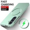Luxury Plating Matte Metal Magnetic Phone Case For Samsung Galaxy Z Fold 7 Fold8 5 4 3 Fold6 for Magsafe Slim PC Bumper Cover