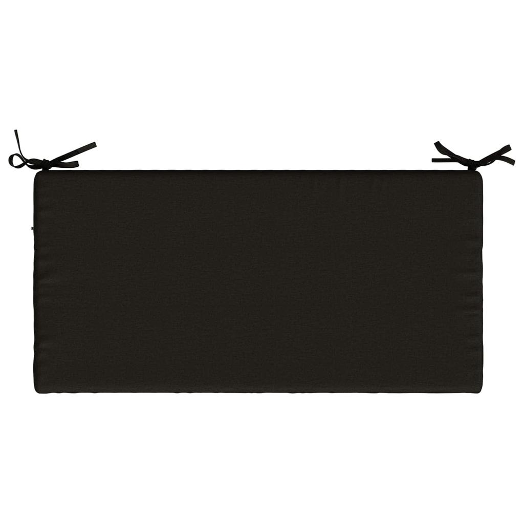 2 piece Bench Cushions SOEST 2 pcs. 100percent Polyester Black