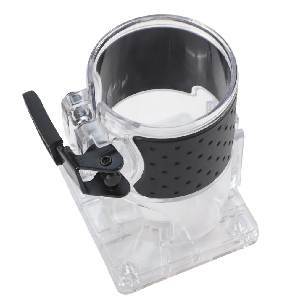 Wood Router Base for RT0701C WU601 Electric Trimmer Machine with Adjustable Screws and Transparent Plastic Metal Design