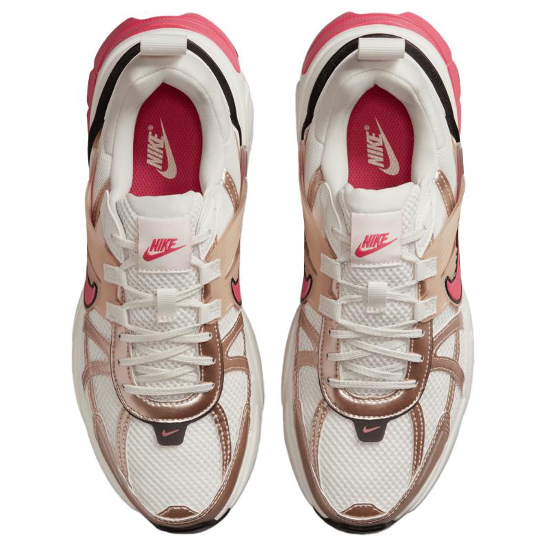 Nike V2K Run Guava Ice Aster Pink Women Sneakers Cream Black Metallic-Silver HJ7389-838