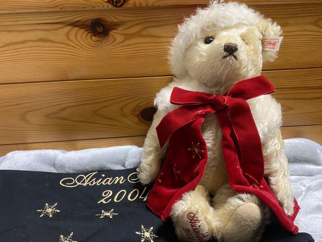 

[USED] Steiff Asian Santa Teddy Bear 2004