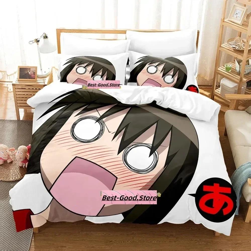 Azumanga Daioh Bedding Set Single Twin Printed Bed Set With Pillowcase Bed Duvet Cover Soft Single Double Queen Super King Size