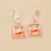 10pcs 50x23mm Transparent Water Bag Fish Resin Charms Funny Ocean Coral Goldfish Pendant For Earring Keychain DIY Jewelry Make