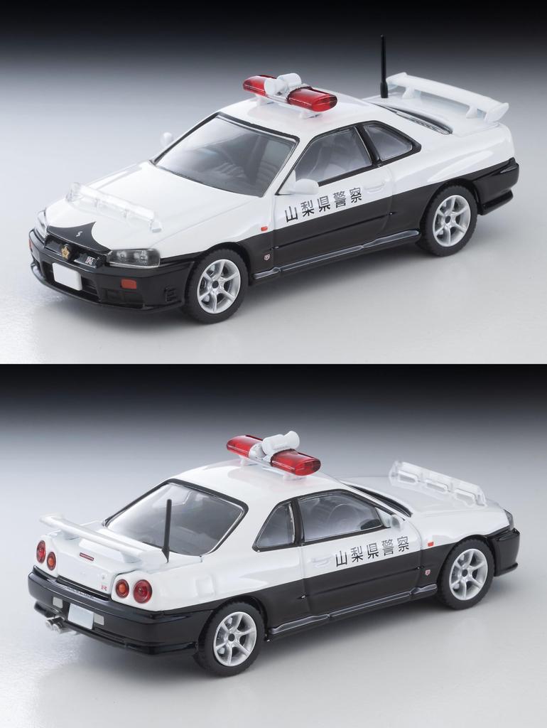 TOMYTEC Tomica Limited Vintage Neo Nissan Skyline Sports Coupe 25GT TURBO Patrol Car Yamanashi Prefectural Police Finished Model 336716 1/64 LV-N366a