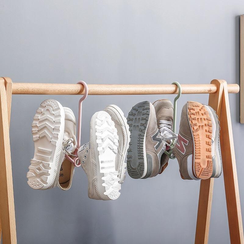 Creative Windproof Double Hook Balcony Shoe Hanger Multi Functional Shoe Hanger Hanger Hook Shoe Hanger Hanger