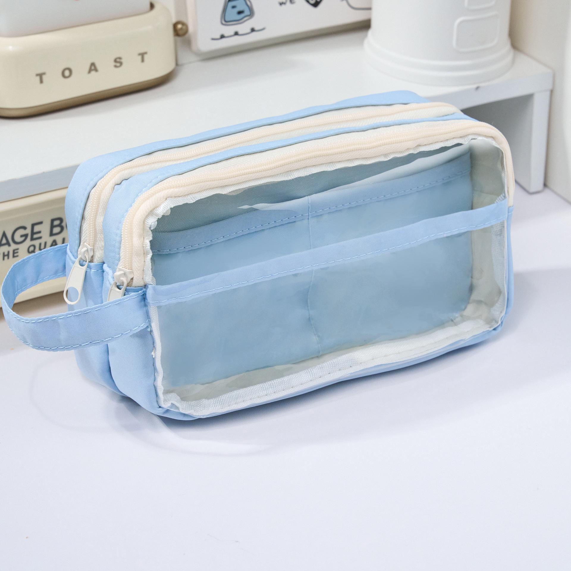 

2024 Clear Ita Bag Pencil Case: High-End Korean Stationery Box for Girls