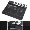 Acrylic Director Scene Clapperboard TV Movie Action Board Film Cut Prop with Pen (Black)