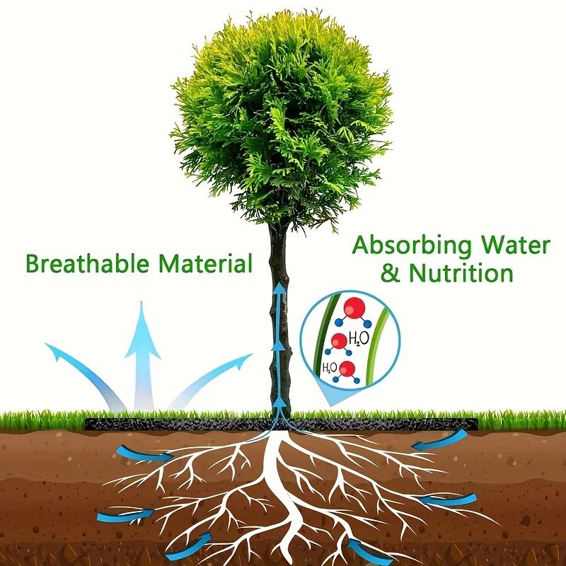 15 Stück Vlies Baumabdeckring Baumschutzmatte, Baumgrasmatte, Baumgrasschutzbarriere-Matte, Kreisförmige Stoff-Baumunkrautbekämpfungsbarriere