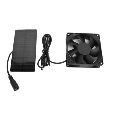 Solarpanel Abluftventilator Set 0,8W Polysilizium Leise Solarkühlung Belüftung DC-Ventilator für