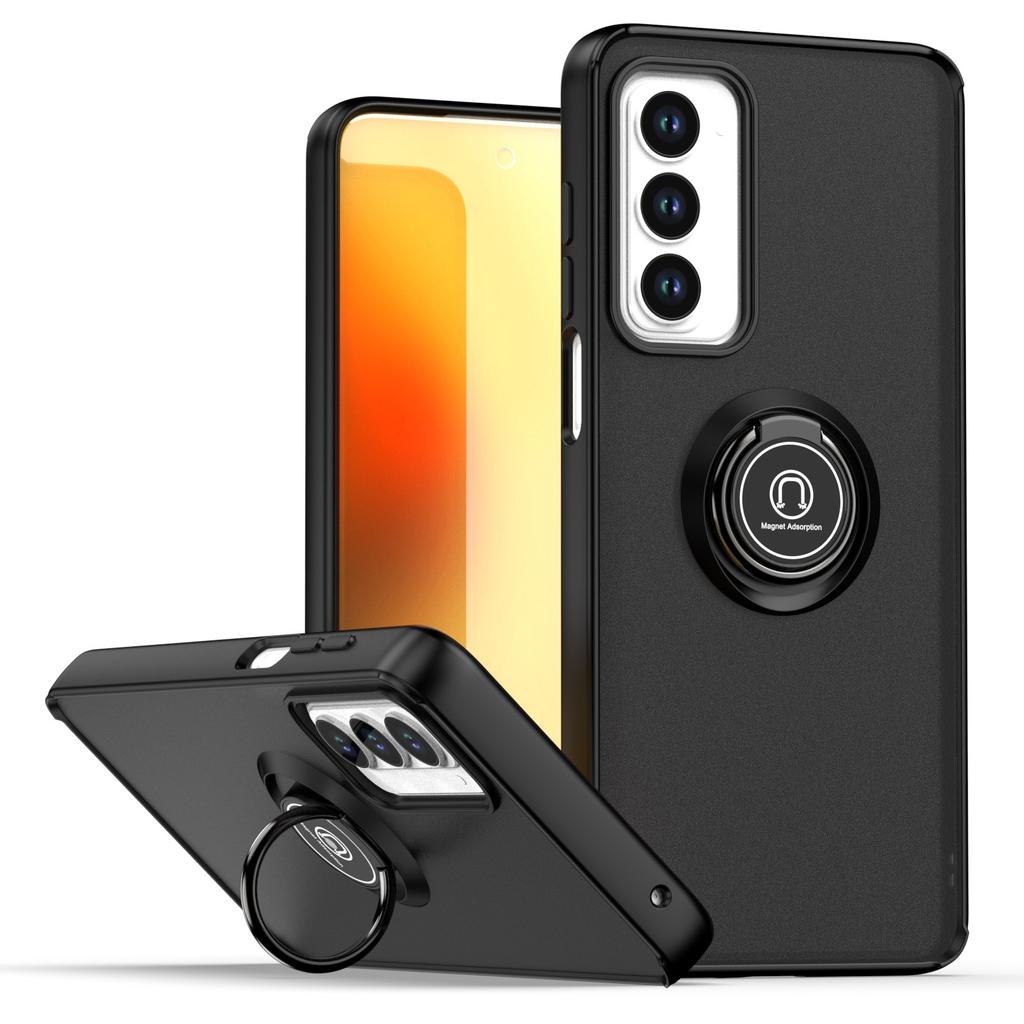 Carcasă Mată Tip Armură Pentru Motorola Moto Edge 2021 Capac Inel Suport Magnetic Suport Coajă Rezistentă la Șocuri Coque Fundas