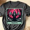 Funny Tarot Card Deadlifts Gym T-Shirt, Occult Fitness Workout Tee, Strength Training Tarot Shirt, Weightlifting Humor Tee, Mystic Gym