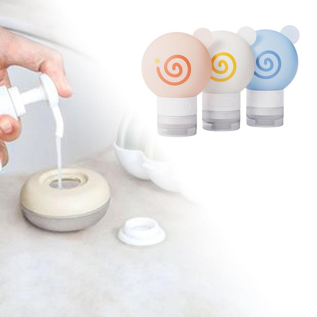 3 Stück Reiseflaschen für Toilettenartikel Reisegröße Behälter Shampoo Spender