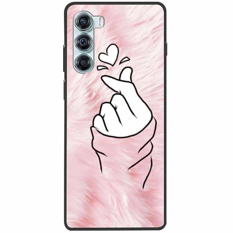 Cool Soft Cover For Moto G200 5G Case G 200 Silicone Black Protective Cases For Motorola Moto G200 5G Cover for MotoG200 Cute