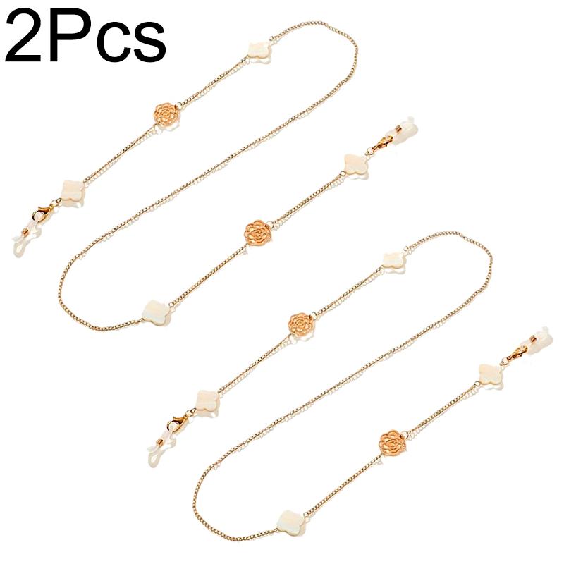 

1 шт/2 шт ракушка украшение мода свитер цепочка сладкая маска цепочка свежая очки цепочка камелия украшение металл 2pc