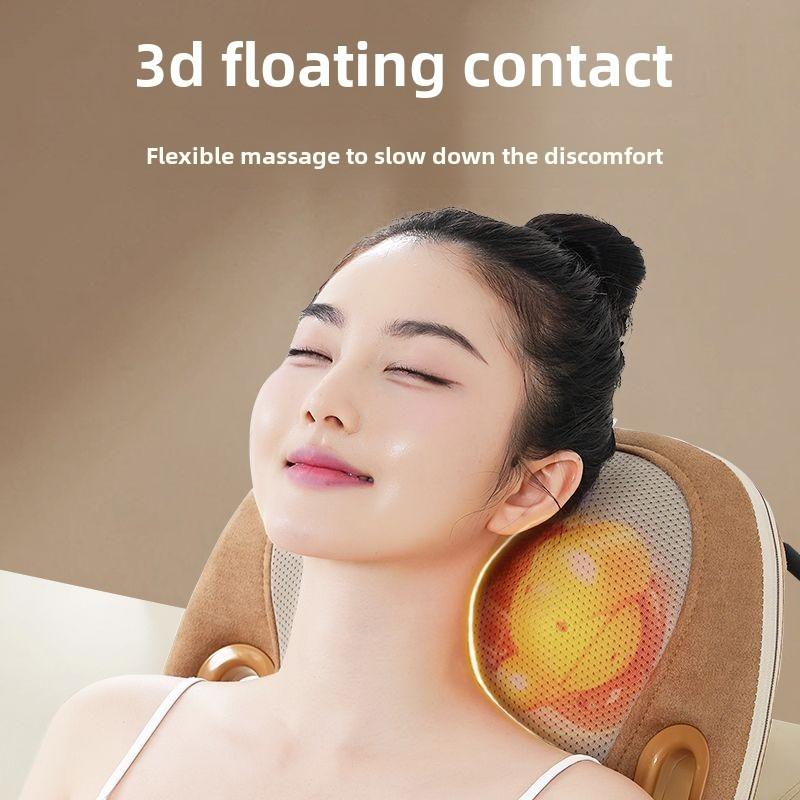 JAIYORL 12 Heads Massage Cushion, Shiatsu Back Massage with Heat, Portable Massager, Chair Massager for Office Relaxation, Gifts