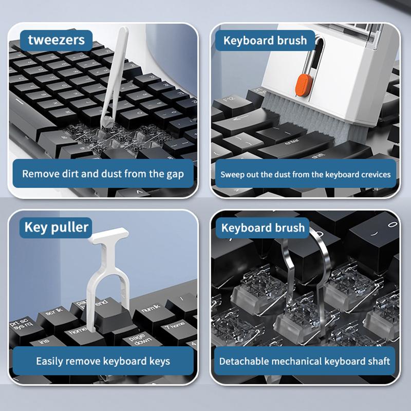 19In1 Phone Cleaner Tool Set Laptop Computer Cleaning Kit For Camera Tablet Pc Earphone Headphone Earbuds Headset Keyboard