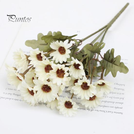 Faux Floral Arrangements for Gifts Artificial Daisy Flowers, Realistic Plastic Arrangements, Reusable Flower Bouquet, Fake Plants Living Room